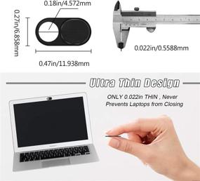 img 2 attached to Protect Your Privacy with Elimoons Ultra-Thin Webcam Cover Slide Metal Laptop Camera Cover Sticker