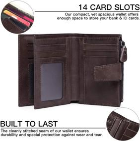 img 3 attached to FALAN MULE Genuine Leather Blocking Men's Accessories for Wallets, Card Cases & Money Organizers