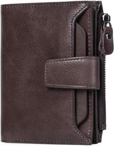 img 4 attached to FALAN MULE Genuine Leather Blocking Men's Accessories for Wallets, Card Cases & Money Organizers