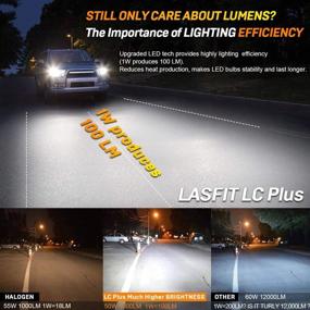 img 3 attached to 🔦 Лампа LASFIT H13 9008 LED LC Plus, 6000K супер яркая водонепроницаемая LED конверсионный комплект - втыкаешь и готово (набор из 2)