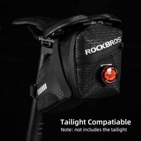 img 1 attached to 🚲 1.5L Bike Wedge Pack - ROCKBROS Saddle Bag Seat Bag for Mountain & Road Bikes - Cycling Accessories Storage Pouch - Under Seat Bicycle Bag