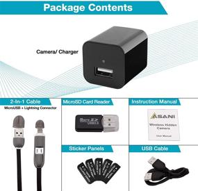 img 3 attached to 🕵️ Hidden Spy Camera USB Charger: Protect Your Office and Home with HD Video, Motion Detection, and Smartphone App