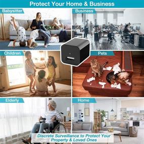 img 1 attached to 🕵️ Hidden Spy Camera USB Charger: Protect Your Office and Home with HD Video, Motion Detection, and Smartphone App