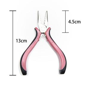 img 1 attached to Neitsi 3 Hole Mini Plier: Улучшенный микро- и нано-кольцевой инструмент для открытия и удаления наращивания волос