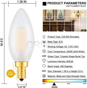 img 2 attached to 💡 CRLight Chandelier Decorative Candelabra Equivalent