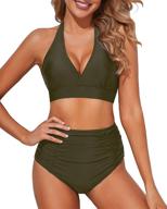 tempt me waisted ruched swimsuits women's clothing and swimsuits & cover ups logo