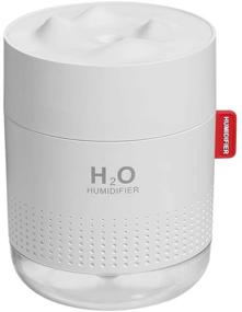 img 4 attached to 🏔️ Snow Mountain H2O - White USB Humidifier for Office, Home, Kitchen - Small, Cute, Cool Mist