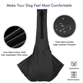 img 2 attached to 🐾 SUMBLIME Pet Sling Carrier: Hands-Free Bag for Dogs & Cats up to 20 Pounds - Ideal for Daily Walks, Outdoor Activities, and Weekend Adventures