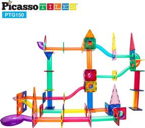 img 1 attached to 🧩 Enhance Development with PicassoTiles 150-Piece Educational Construction Set