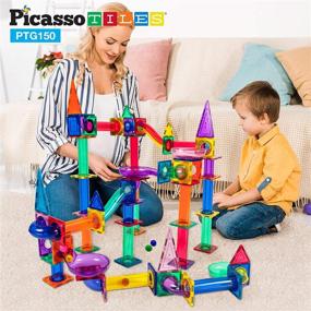 img 3 attached to 🧩 Enhance Development with PicassoTiles 150-Piece Educational Construction Set