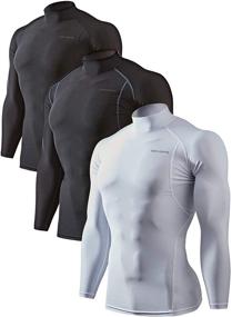 img 4 attached to DEVOPS Athletic Compression Baselayer T Shirts Sports & Fitness in Other Sports