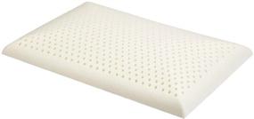 img 3 attached to 💤 Элитный Отдых Узкий Спящий - Тонкая Латексная Подушка: Идеально подходит для спящих на животе, ультра-тонкий профиль и низкая высота, высота 2,75 дюйма.