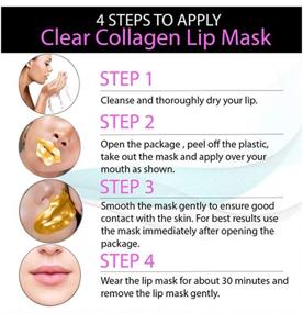 img 1 attached to 💋 30-Piece 24K Gold Crystal Lip Masks - Hydrating Lip Plumper, Collagen Nourishing, Care Gel Pads for Removing Dead Skin, Anti-Chapped & Anti-Aging Lip Patches