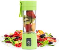 🥤 green portable smoothie blender and juicer cup - personal size handheld fruit machine for shakes and ice blending at home logo