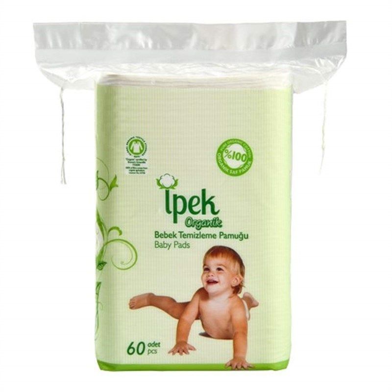 organic pads 100 cotton squares diapering 로고