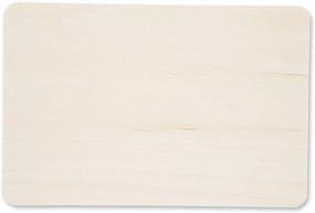 img 1 attached to 🪵 Premium Wooden Rectangles: Ideal Craft Panel Boards (10.6 x 7 in, 6-Pack)