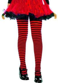 img 2 attached to 🎶 Vibrant MUSIC Children Stripe Tights X Large - Premium Girls' Clothing in Socks & Tights