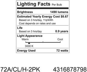 img 2 attached to 💡 GE 78798 12 Кристальная галогенная лампа - 72 ватта