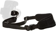 📷 amazon basics black padded camera shoulder sling strap - compact size: 13.5 x 3.2 x .5 inches logo