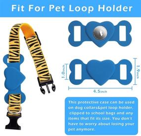 img 2 attached to Apple Airtag Dog Collar 2 Pack - Protective Cases with Airtag Holder for Pets and Kids