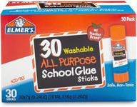 📚 elmer's all purpose school glue sticks: washable 30 pack, 7g logo