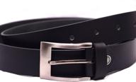 premium genuine leather dress belts with buckle logo