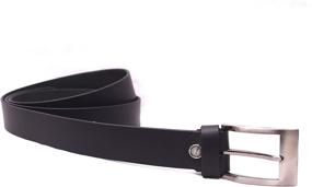 img 3 attached to Premium Genuine Leather Dress Belts with Buckle