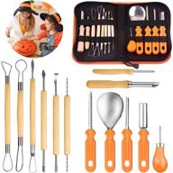 🎃 elefama halloween pumpkin carving kit - 13pcs professional stainless steel pumpkin carving tools set for adults & kids - heavy duty pumpkin carving knife set - sculpting jack-o-lantern - pumpkin carver kit logo