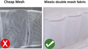 img 1 attached to 🚿 Convenient and Versatile: MISSLO 8 Pocket Mesh Shower Organizer for Quick Dry Bathroom Storage