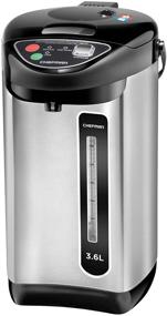 img 4 attached to ☕ Chefman Electric Hot Water Pot Urn with Auto & Manual Dispense Buttons, Safety Lock, Instant Heating for Coffee & Tea, Auto-Shutoff & Boil Dry Protection, Insulated Stainless Steel, 3.6L/3.8 Qt/20+ Cup Capacity