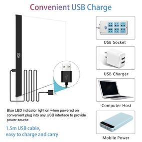 img 2 attached to Кристаллер A4 Световая коробка 4,0 мм Ультратонкая панель с подсветкой от USB - Идеально подходит для художников и аниматоров