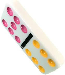 img 1 attached to Enhance Your Game Nights with YH Poker's Stylish Double Color Dominoes!