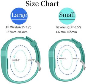 img 3 attached to 👑 KingAcc Soft Silicone Replacement Bands for Fitbit Charge HR - Stylish and Comfortable Fitness Wristband with Metal Buckle Strap for Women and Men - Available in Multiple Sizes