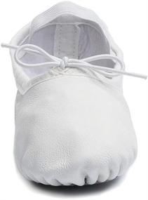 img 1 attached to 🩰 Premium Leather Ballet Shoes for Women - Dance Basix