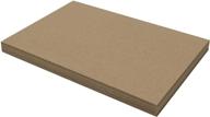 📏 premium 11 x 17 inch chipboard sheets - 50pt (point) heavyweight brown kraft cardboard for scrapbooking, picture frame backing, and crafts (.050 caliper thick) paper board by magicwater supply logo