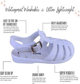 img 3 attached to 👧 Cute & Comfy Copper Girls' Sandals for Toddler Girls - Perfect Footwear for Summery Adventures!