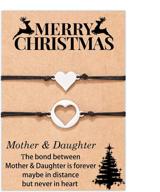 🎄 tarsus mother daughter matching heart bracelets - perfect christmas gift for mom and daughter logo