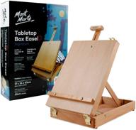 🎨 mont marte tabletop easels: perfect for kids, adults & artists - beech wood desk box easels for painting logo