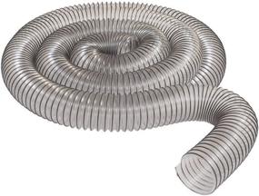 img 1 attached to 🌪️ Peachtree Woodworking PW367: Premium 2 1/2&quot; x 10&#39; Clear PVC Dust Collection Hose - Ultimate Solution for Effective Dust Extraction!