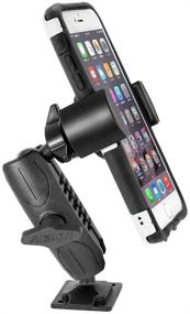 img 3 attached to 📱 Arkon RoadVise настенное крепление: надежный держатель для iPhone X 8 7 6S Plus, Galaxy S8 S7 S6, Note 8 5 - Розничная версия, черный цвет.