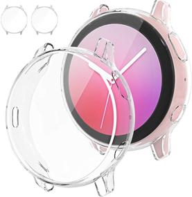 img 1 attached to [2Pack] Защитный чехол Tensea Samsung Galaxy Watch Active 2 для экрана 40 мм, прозрачный бампер с полным покрытием для Galaxy Watch Active2 40 мм.