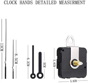 img 2 attached to Silent Quartz DIY Wall Clock Movement Non-Ticking Repair Kit with Hands Replacement – Complete 4 Pairs Hour & Minute Hands, 2 Second Hands Included
