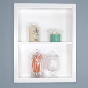 img 3 attached to 📦 White Sloane Wall Niche with Plain Back, 1 Shelf - 14x18 Size