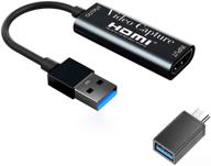 📹 видеокарта захвата игр 4k 60fps hdmi usb3.0 hd от tantrum tow ropes: устройство для записи видео/аудио прямой трансляции игр для ps4, nintendo switch, xbox series и wii (1) логотип