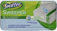 🧹 swiffer sweeper wet mopping cloths 12 count refills (pack of 3) - open window fresh scent for mop and broom floor cleaning logo