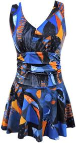 img 4 attached to Ecupper Swimsuit Printed Skirted Boyshorts Women's Clothing