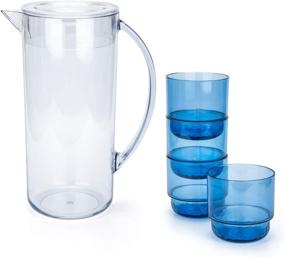 img 4 attached to Unbreakable Stackable Drinkware Lemonade Dishwasher