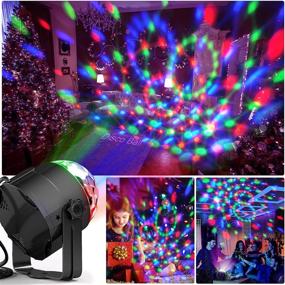 img 2 attached to 🎉 Disco Ball Disco Lights: Vibrant 7-Color Party Lights with Sound Activation and Remote Control - Perfect for DJ Equipment, Stage, and Home Parties