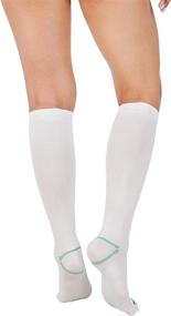 img 2 attached to 🧦 Enhance Comfort and Circulation with Unisex Knee-High Ted Hose Socks - Moderate 15-20 mmHg Compression Level!