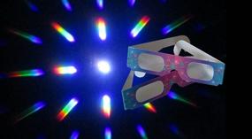 img 2 attached to Rob's Super Happy Fun Store Fireworks Diffraction Glasses: 50 Rainbow Spectrum Frames + 1 Exclusive Bonus Pair - Foldable Paper/Cardboard Frames - 51 Glasses Total